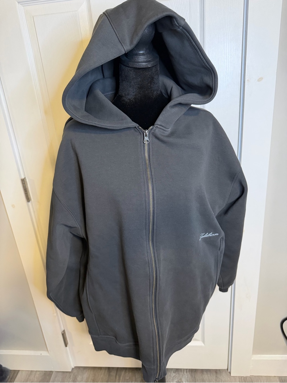 Lululemon Big Cozy Ultra-Oversized Full-Zip Hoodie Long Black Size S
